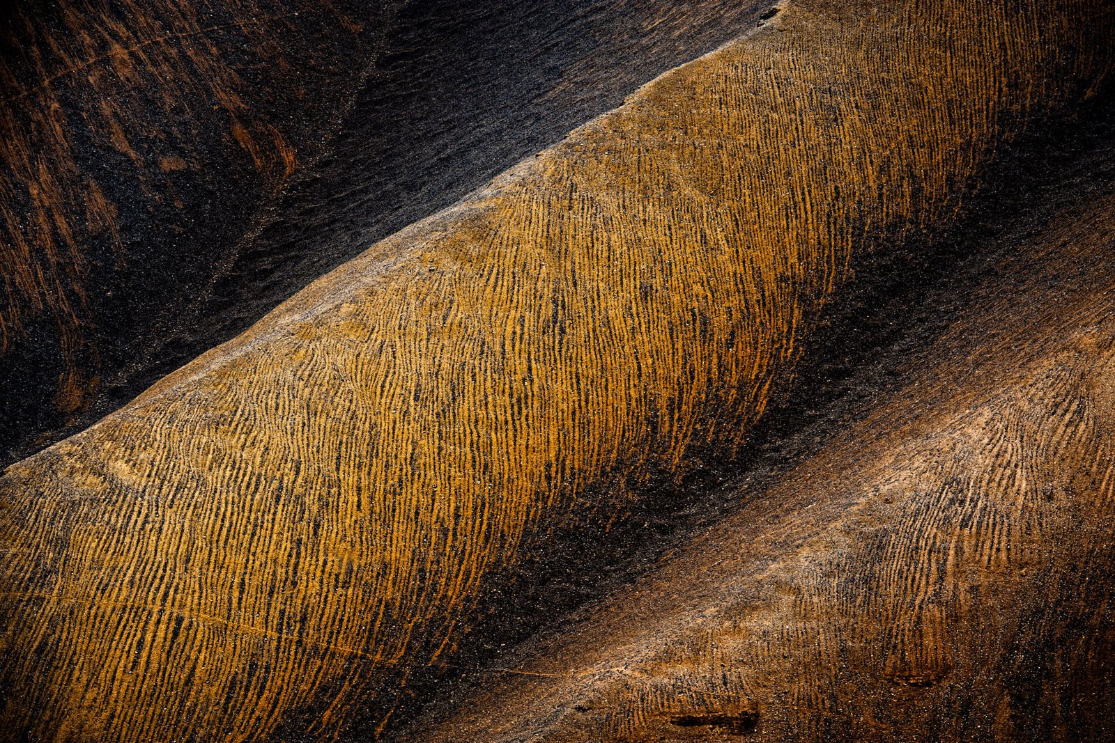 detail of a mountain in Damodar Kunda